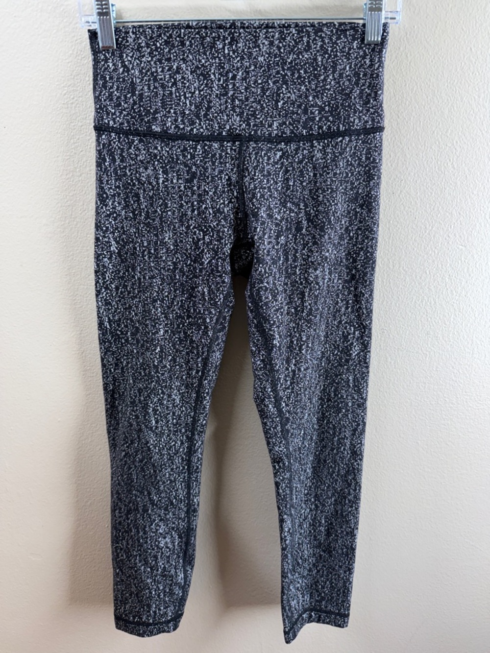 lululemon athletica  Black Marled Performance Leggings